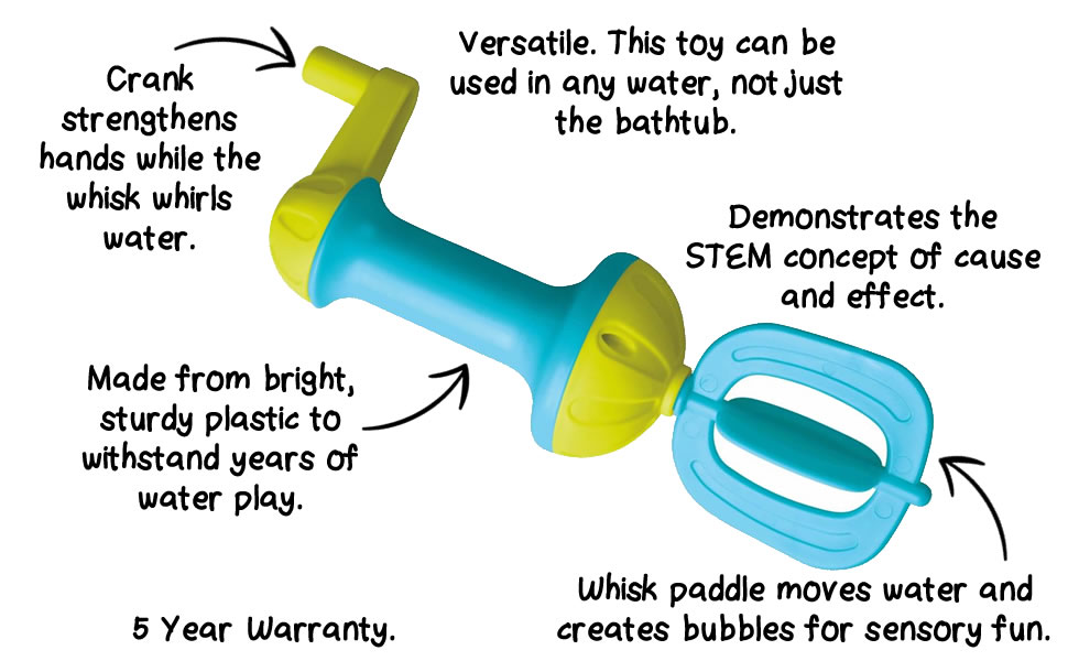 HABA bubble bath kids whisk - splashy sand