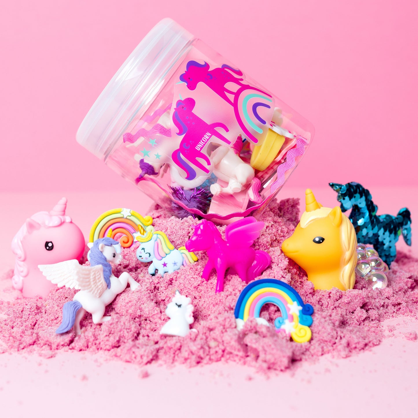 bath sensory unicorn kit - splashy sand